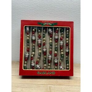 2017 Christopher Radko Shiny Brite 7ft Glass Christmas Tree Garland 1940 Design